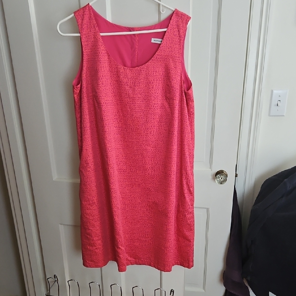 Elegant Pink Sleeveless Dress vintage marimekko